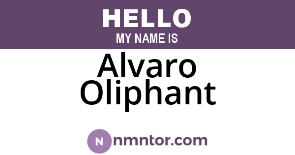 Alvaro Oliphant