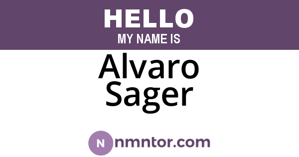 Alvaro Sager
