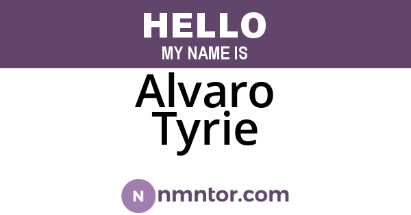 Alvaro Tyrie
