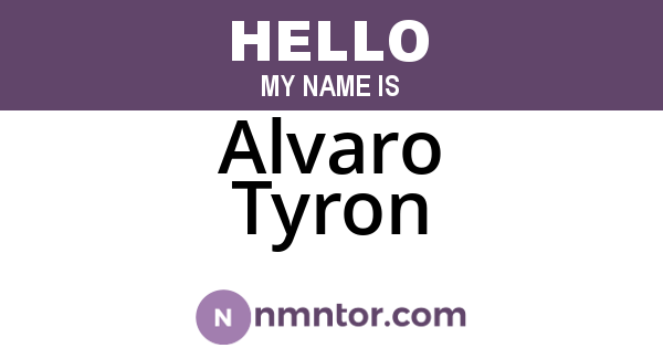 Alvaro Tyron