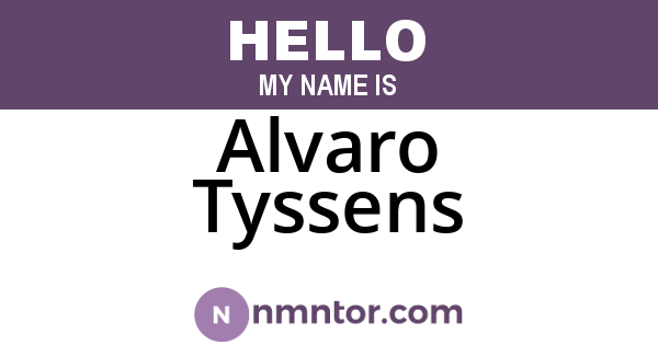 Alvaro Tyssens