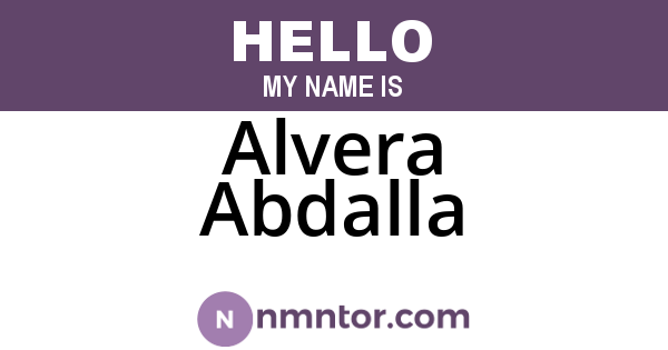 Alvera Abdalla