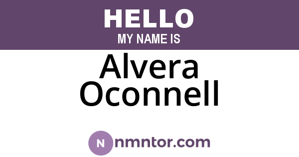 Alvera Oconnell