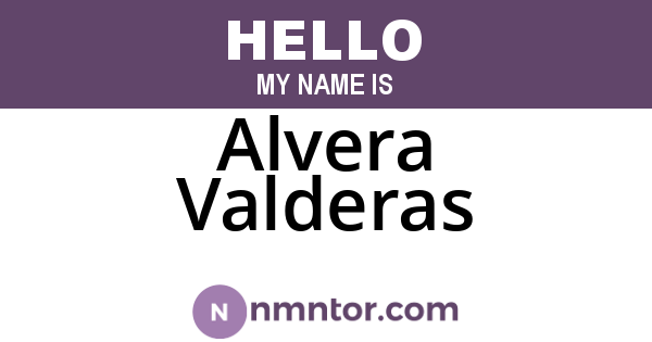 Alvera Valderas