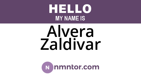 Alvera Zaldivar