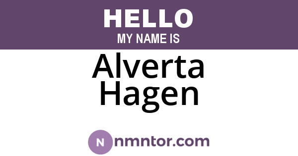Alverta Hagen