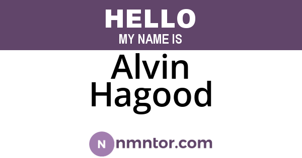Alvin Hagood