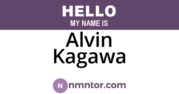 Alvin Kagawa