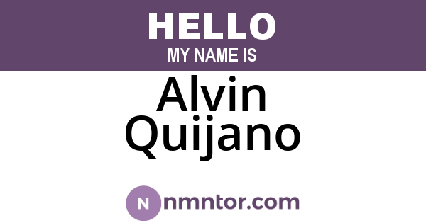 Alvin Quijano