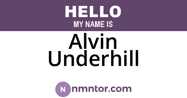 Alvin Underhill