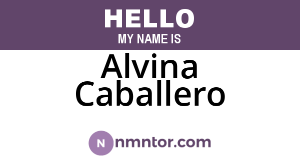 Alvina Caballero