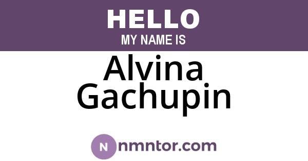 Alvina Gachupin