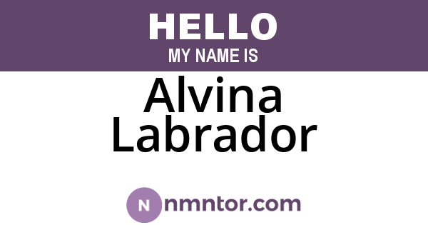 Alvina Labrador