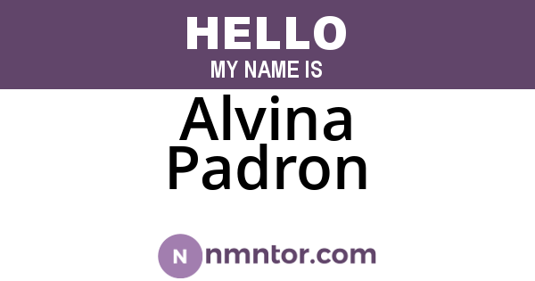 Alvina Padron