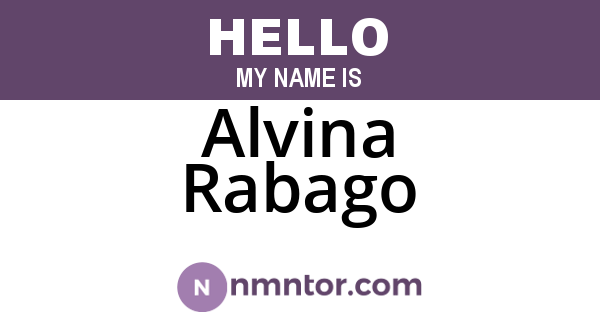 Alvina Rabago