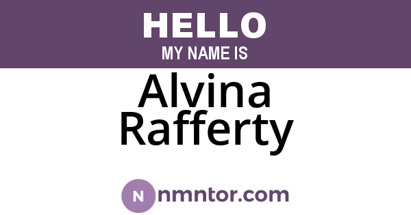 Alvina Rafferty
