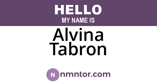 Alvina Tabron