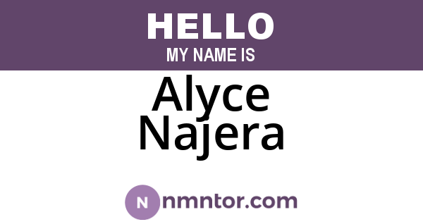 Alyce Najera