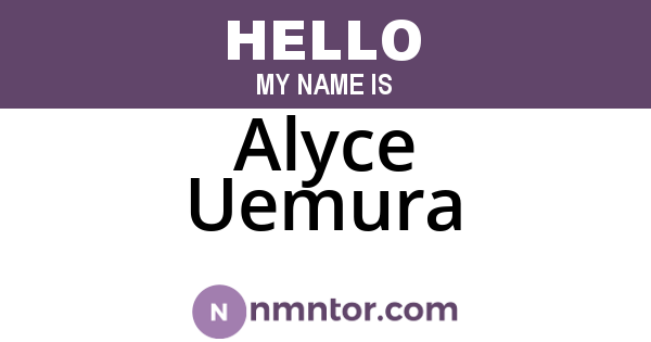 Alyce Uemura