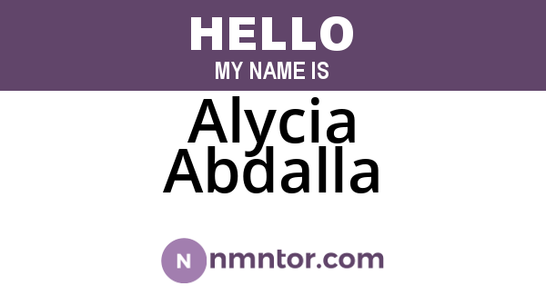 Alycia Abdalla