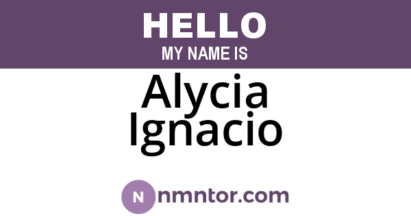 Alycia Ignacio