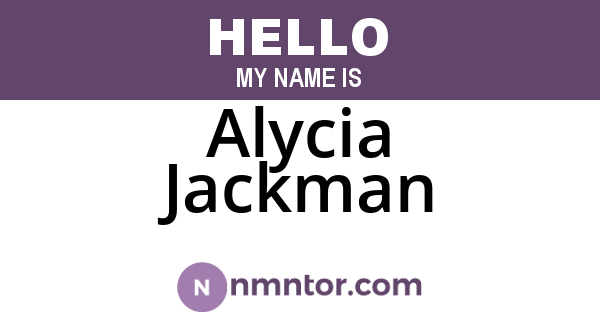 Alycia Jackman
