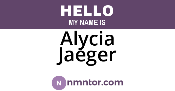 Alycia Jaeger