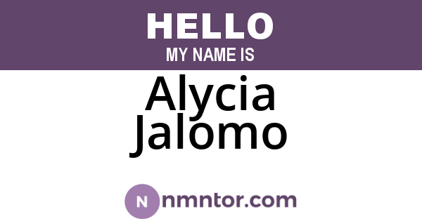 Alycia Jalomo