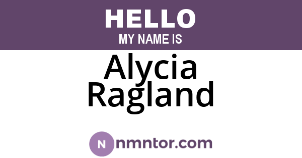 Alycia Ragland
