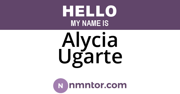 Alycia Ugarte