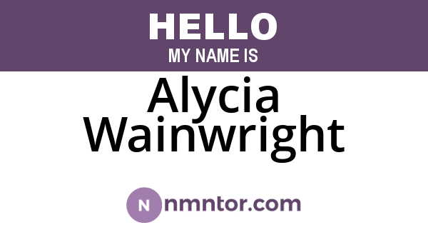 Alycia Wainwright