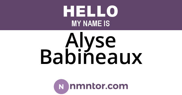 Alyse Babineaux