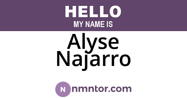 Alyse Najarro
