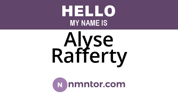 Alyse Rafferty