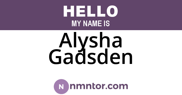 Alysha Gadsden