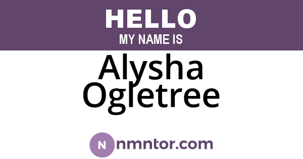 Alysha Ogletree