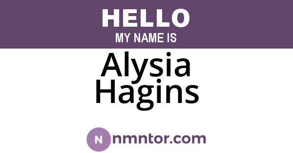 Alysia Hagins