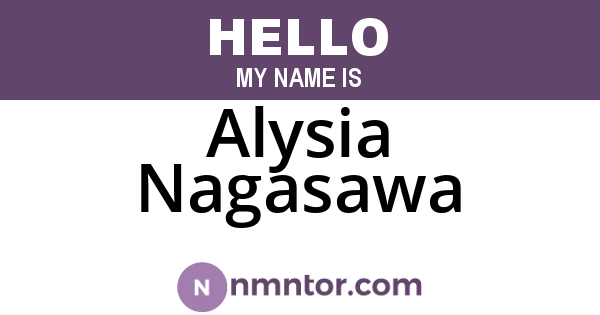 Alysia Nagasawa