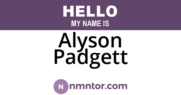 Alyson Padgett