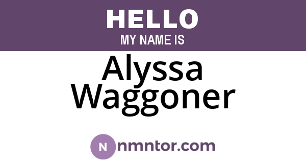 Alyssa Waggoner
