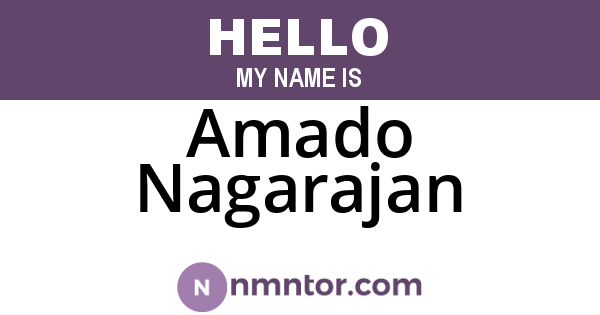 Amado Nagarajan