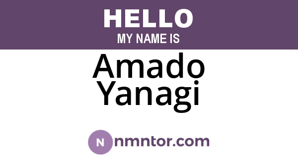 Amado Yanagi