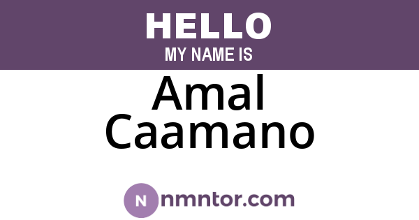 Amal Caamano