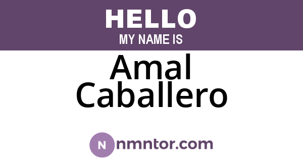 Amal Caballero