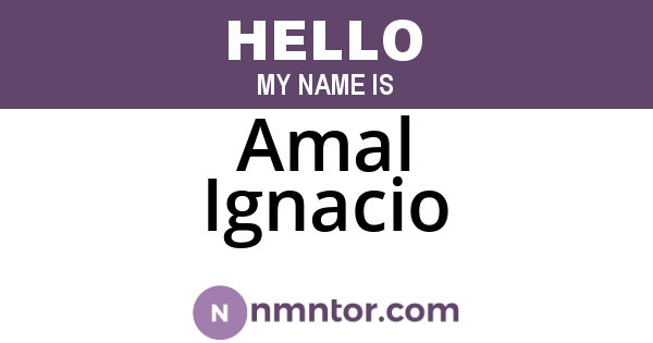 Amal Ignacio