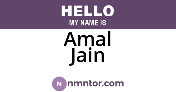 Amal Jain