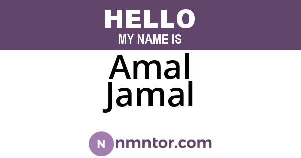 Amal Jamal