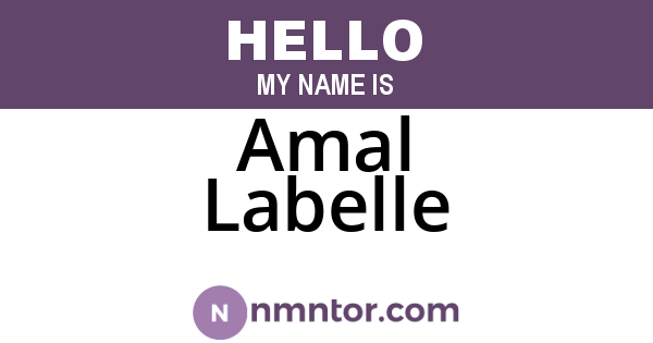 Amal Labelle