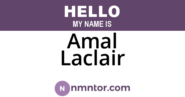 Amal Laclair
