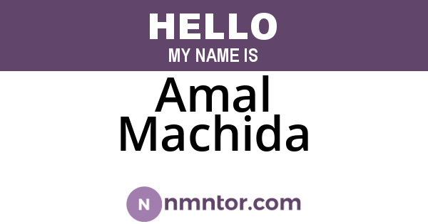 Amal Machida